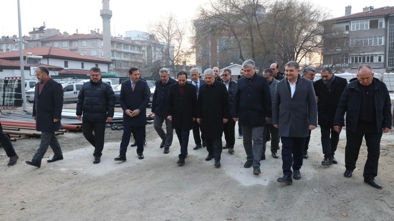 Konya Valisi İbrahim Akın’dan Konya Anadolu İmam Hatip Lisesi İnşaatına İnceleme