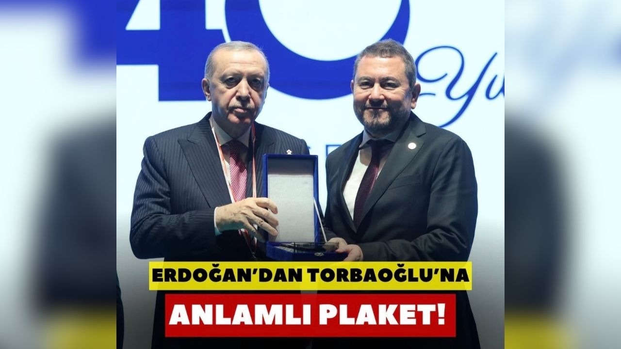 Erdoğan’dan İzmirli İş İnsanı Nazım Torbaoğlu’na Anlamlı Plaket